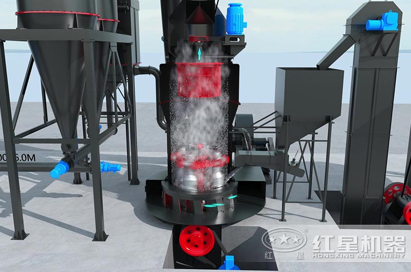 高壓磨粉機(jī)內(nèi)部磨粉圖 高壓磨粉機(jī)內(nèi)部磨粉圖